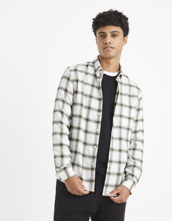 Chemise à carreaux 100% coton