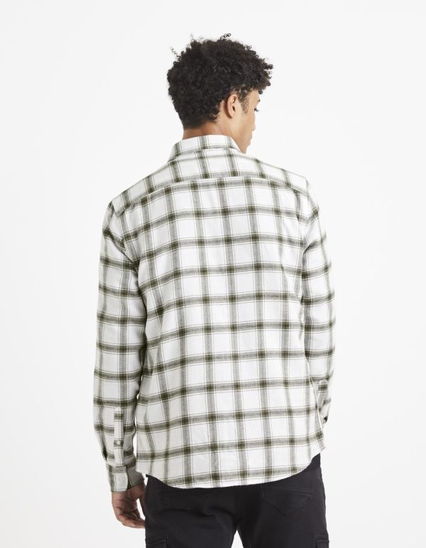 Chemise à carreaux 100% coton