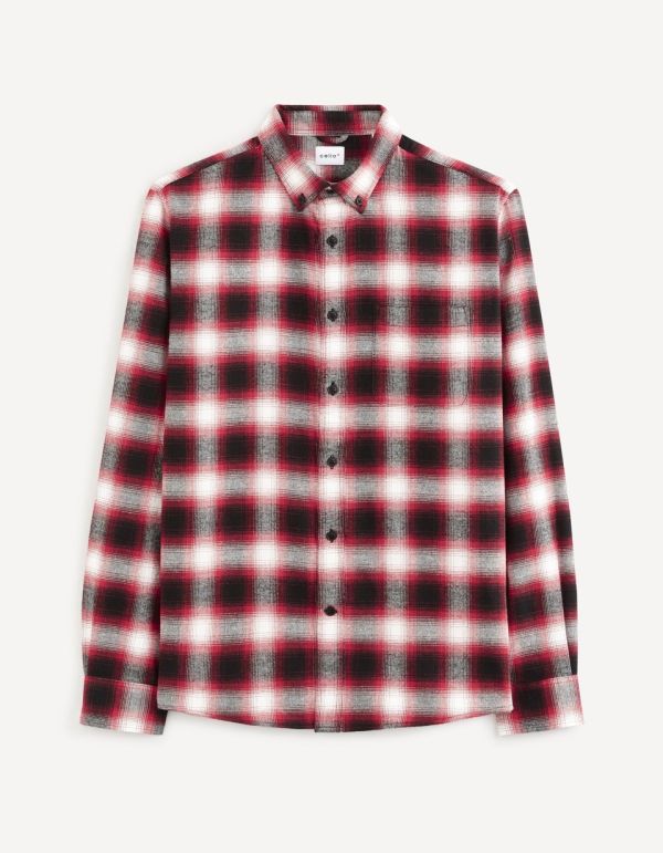 Chemise à carreaux 100% coton