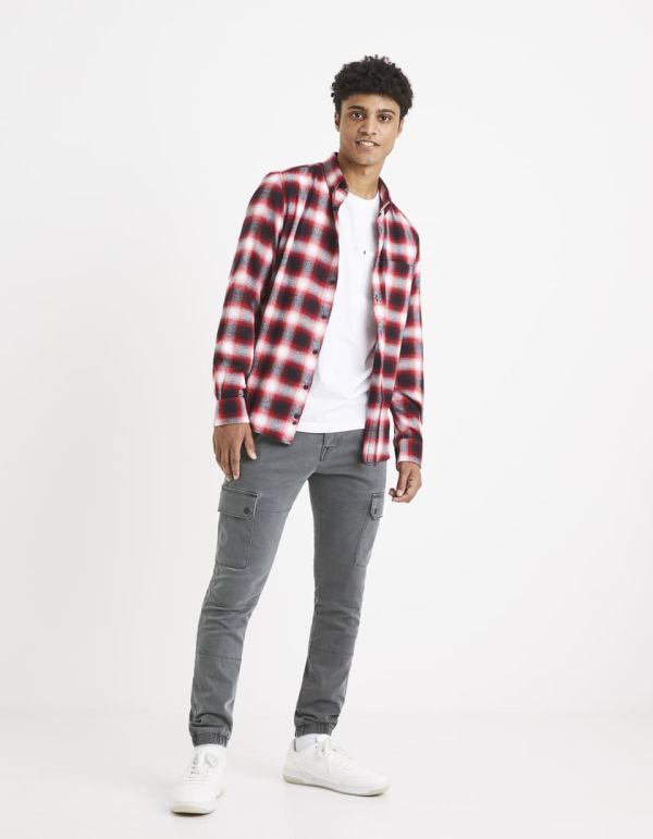 Chemise à carreaux 100% coton