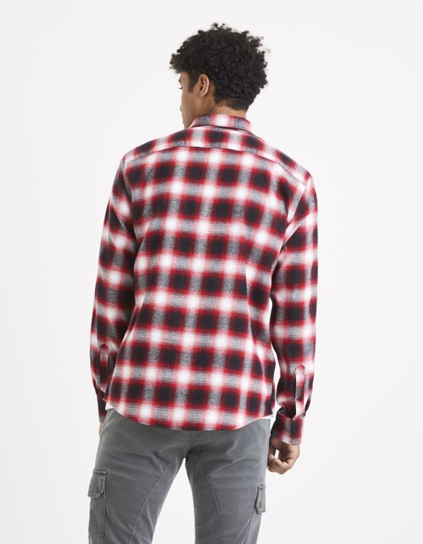 Chemise à carreaux 100% coton