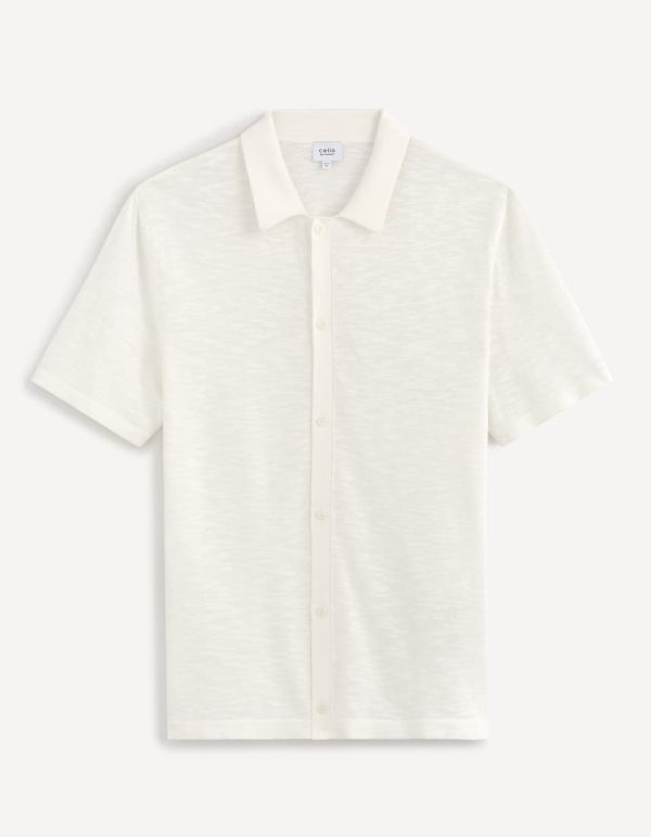 Chemise manches courtes en maille