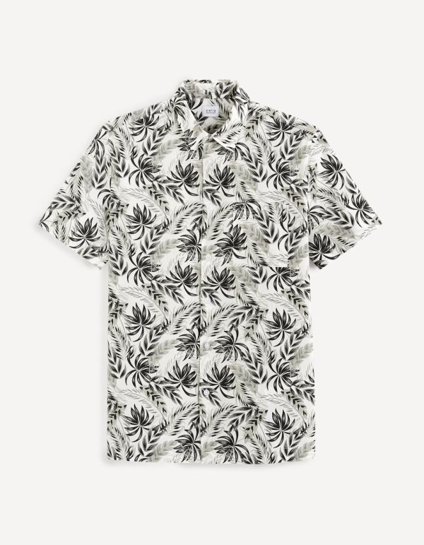 Chemise manches courtes relax 100% coton