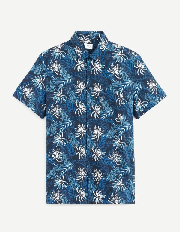 Chemise manches courtes relax 100% coton