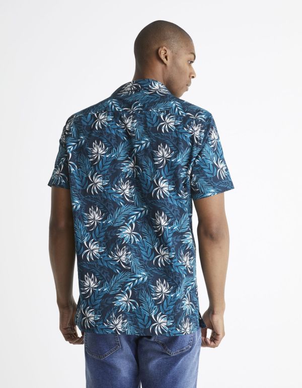 Chemise manches courtes relax 100% coton