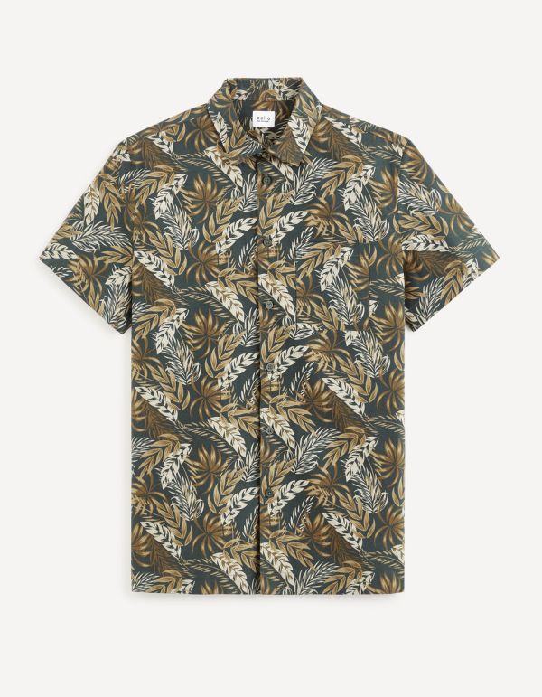 Chemise manches courtes relax 100% coton