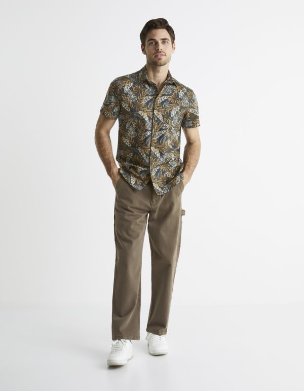 Chemise manches courtes relax 100% coton