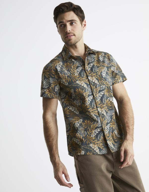 Chemise manches courtes relax 100% coton