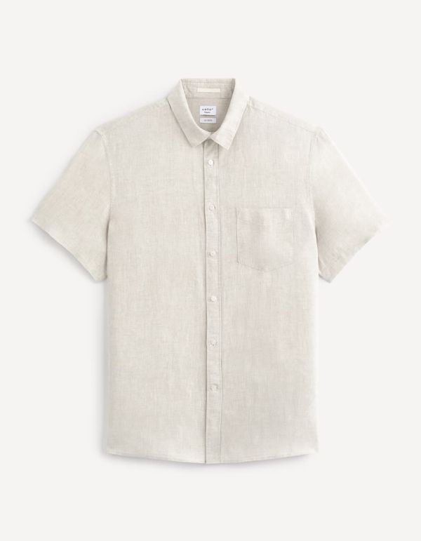 Chemise regular 100% lin