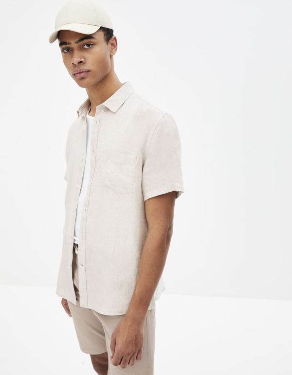Chemise regular 100% lin