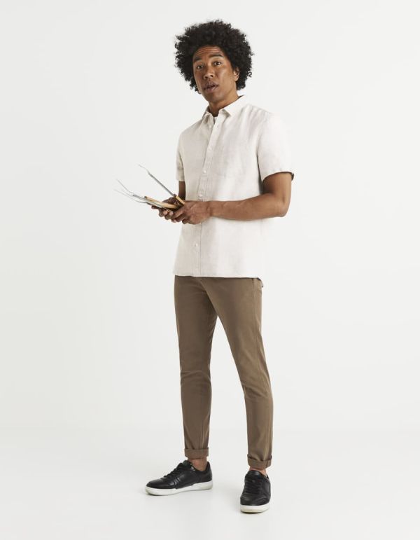 Chemise regular 100% lin