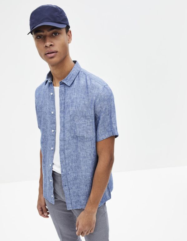 Chemise regular 100% lin