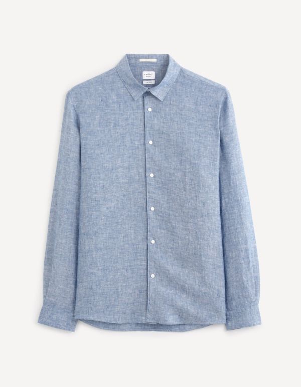 Chemise regular 100% lin