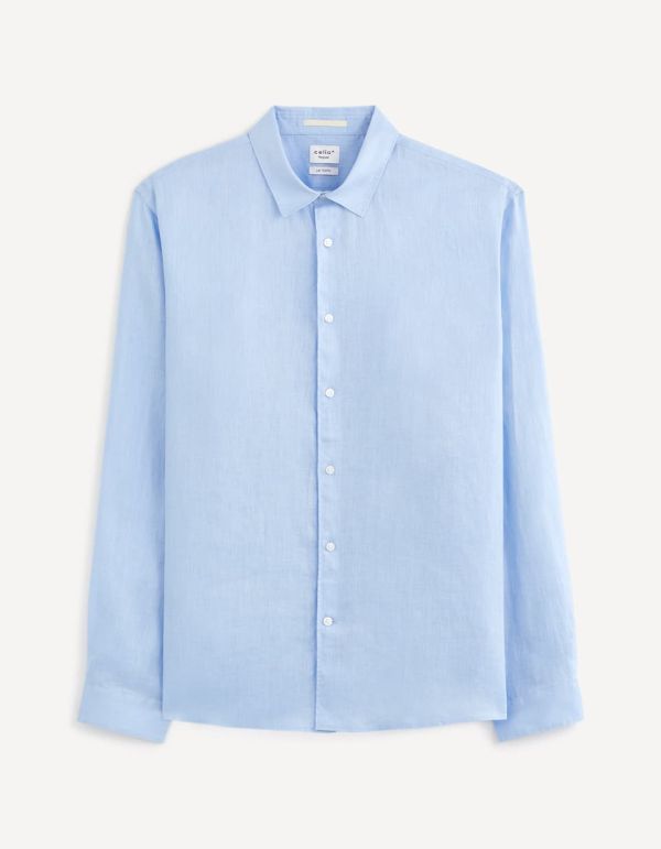 Chemise regular 100% lin