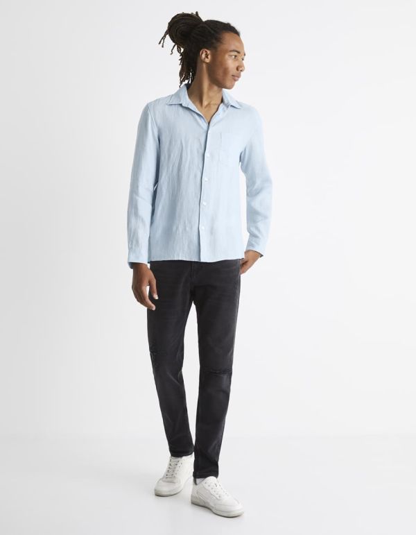 Chemise regular 100% lin