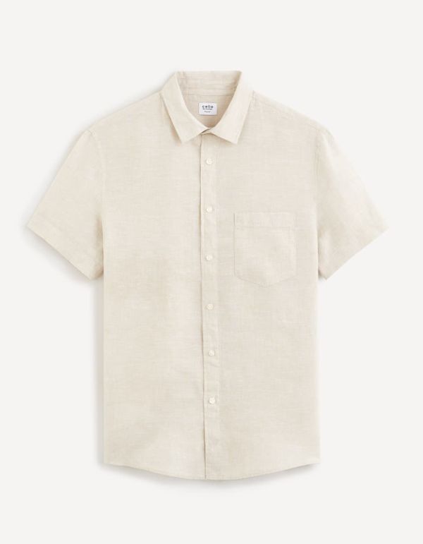 Chemise regular 100% lin