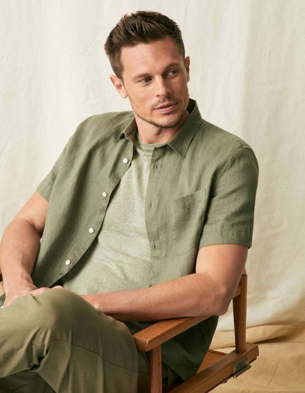 Chemise regular 100% lin