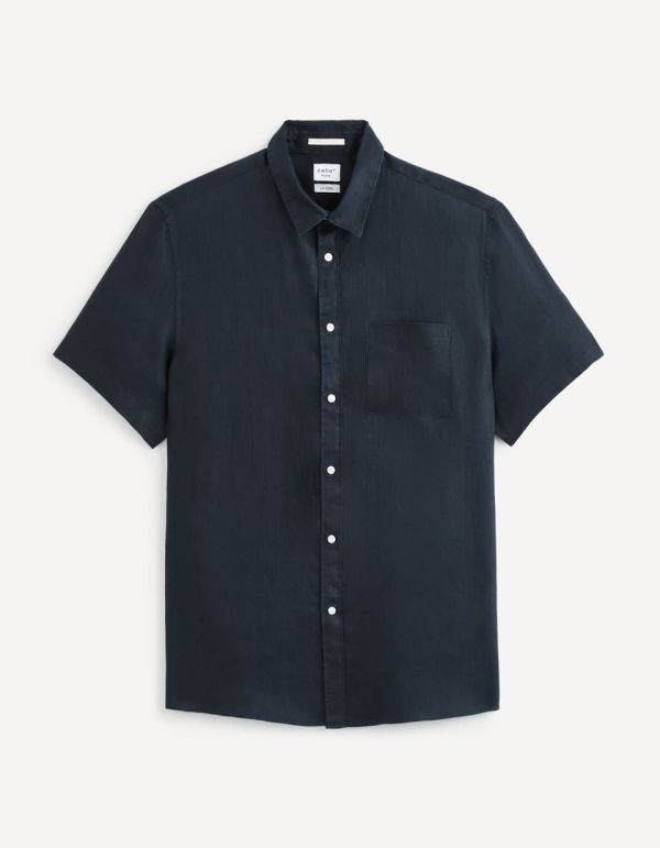 Chemise regular 100% lin