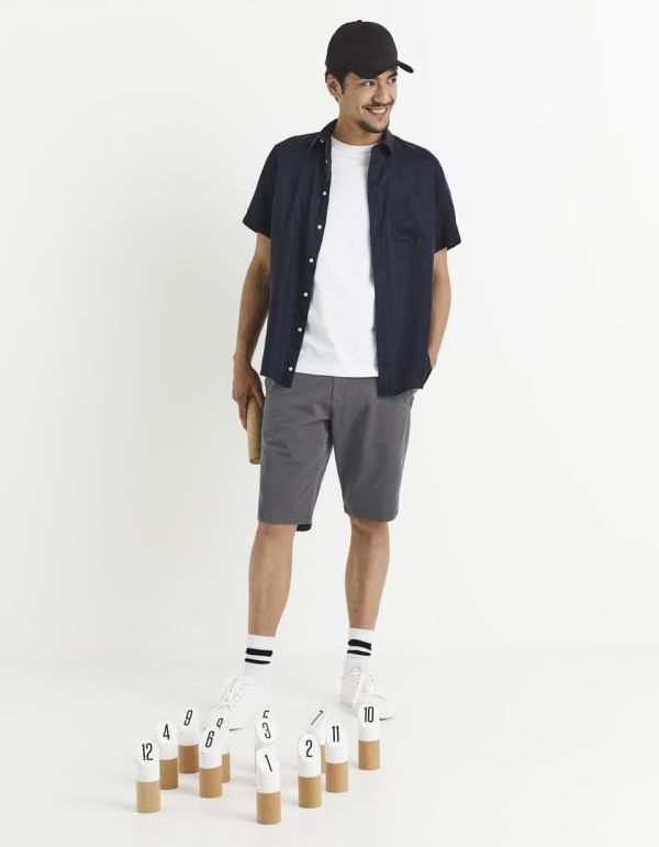 Chemise regular 100% lin