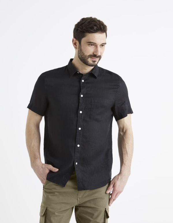 Chemise regular 100% lin