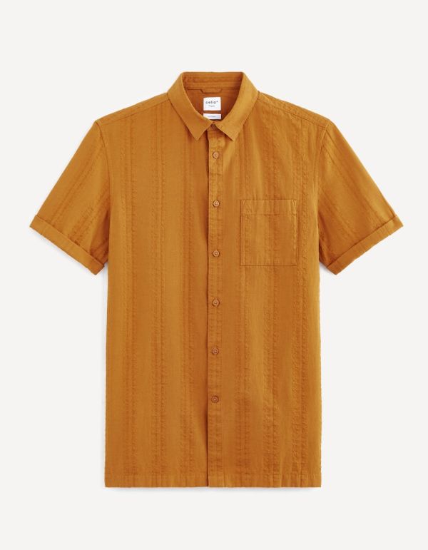 Chemise regular coton lin