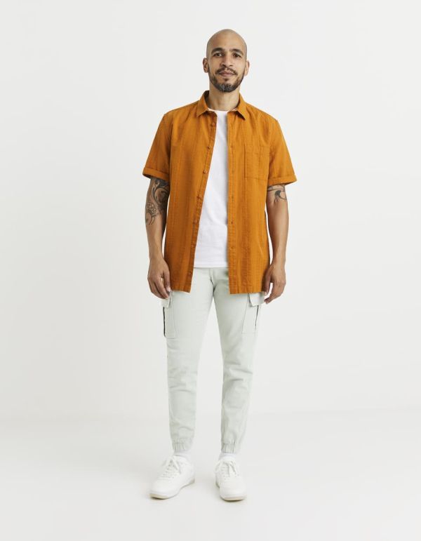 Chemise regular coton lin