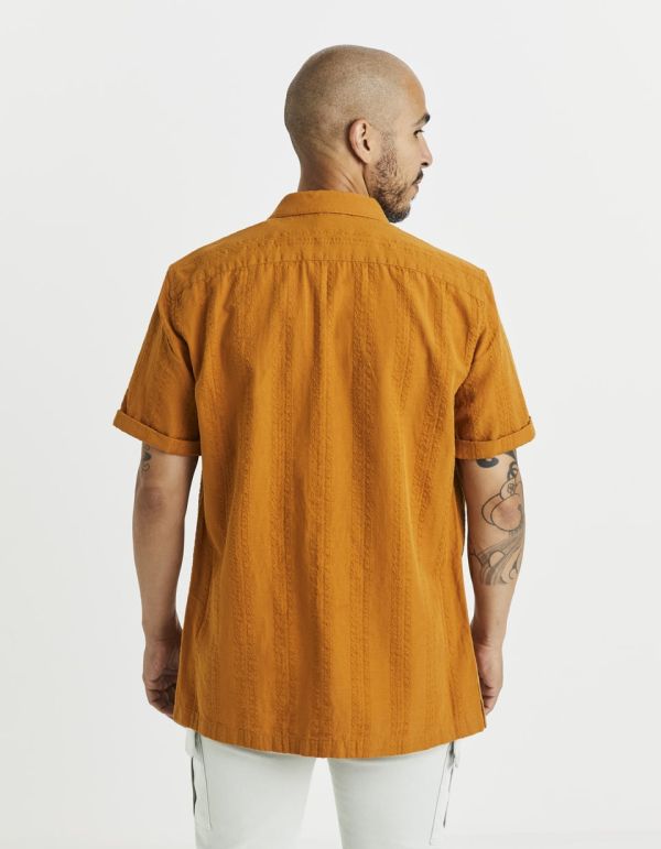 Chemise regular coton lin