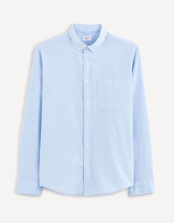 Chemise regular en coton mélangé