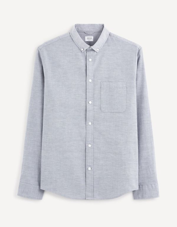 Chemise regular en coton mélangé