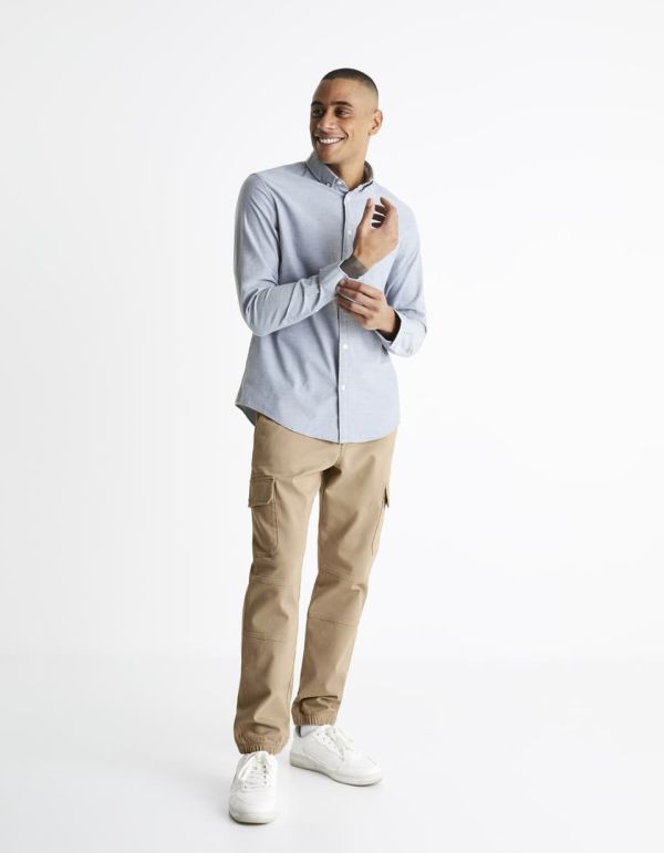 Chemise regular en coton mélangé