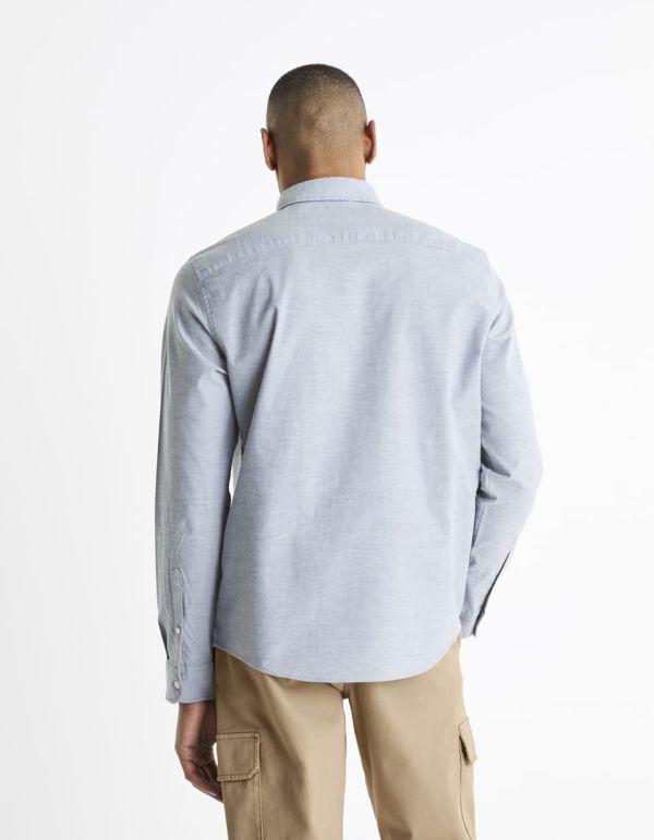 Chemise regular en coton mélangé