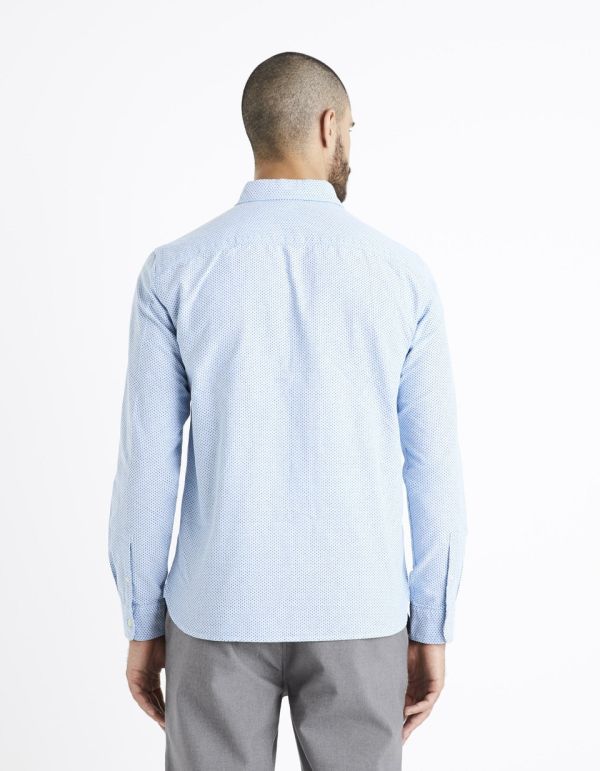 Chemise regular oxford 100% coton - bleu clair