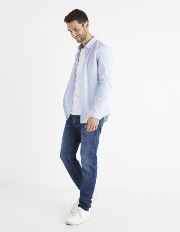 Chemise slim 100% coton