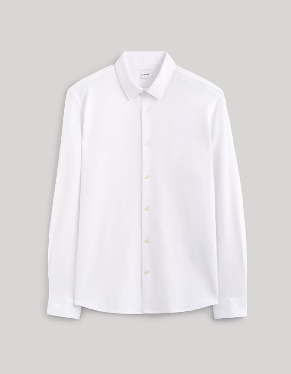 Chemise slim 100% coton maille piquée