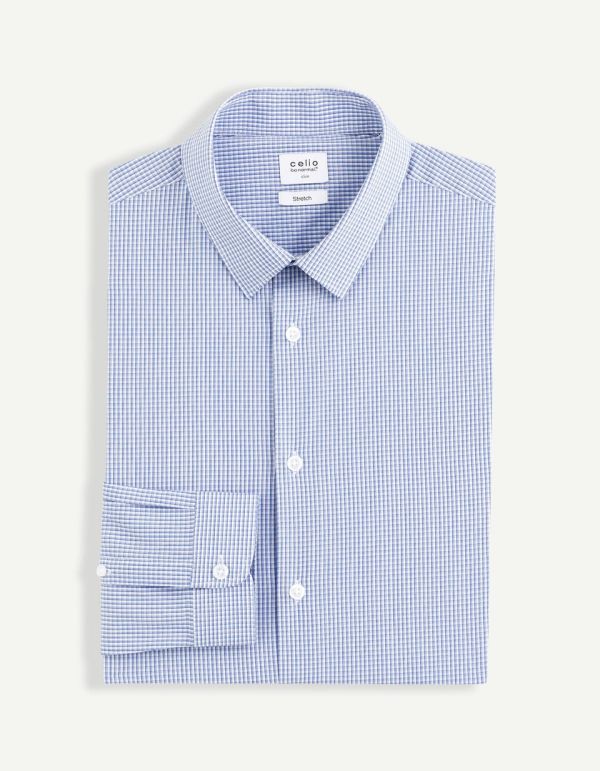 Chemise slim coton stretch