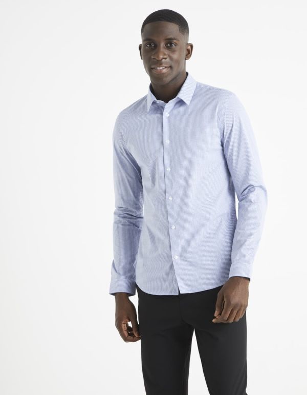 Chemise slim coton stretch