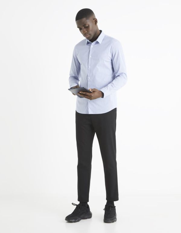 Chemise slim coton stretch