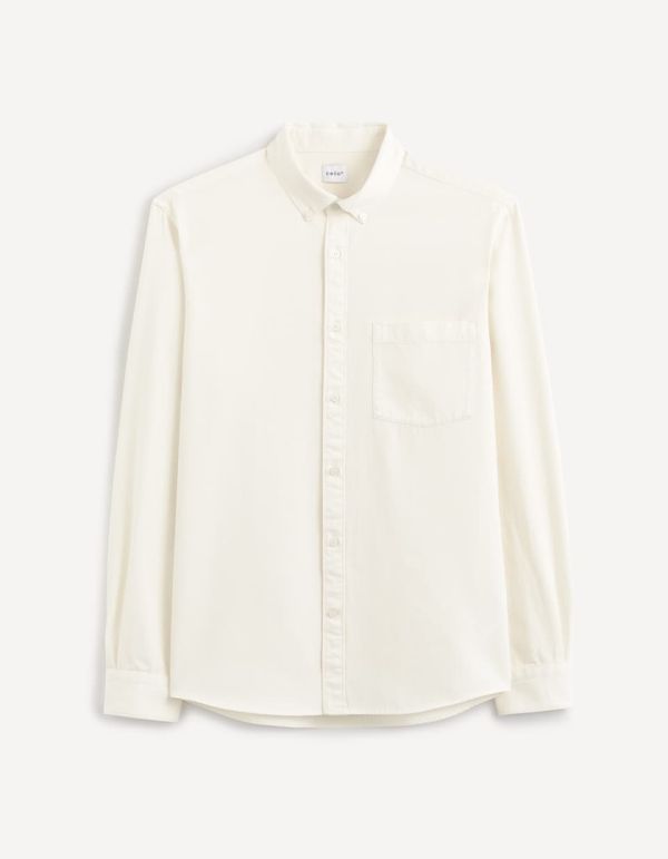 Chemise slim en jean 100% coton