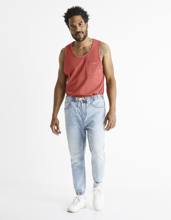 Débardeur 100% coton garment dye