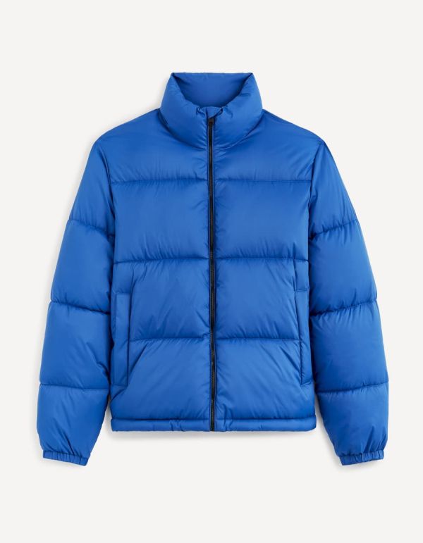 Doudoune col montant - bleu roi