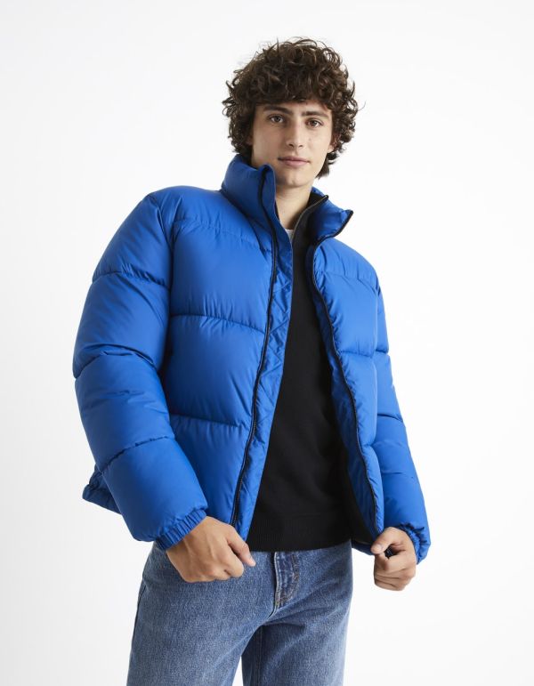 Doudoune col montant - bleu roi