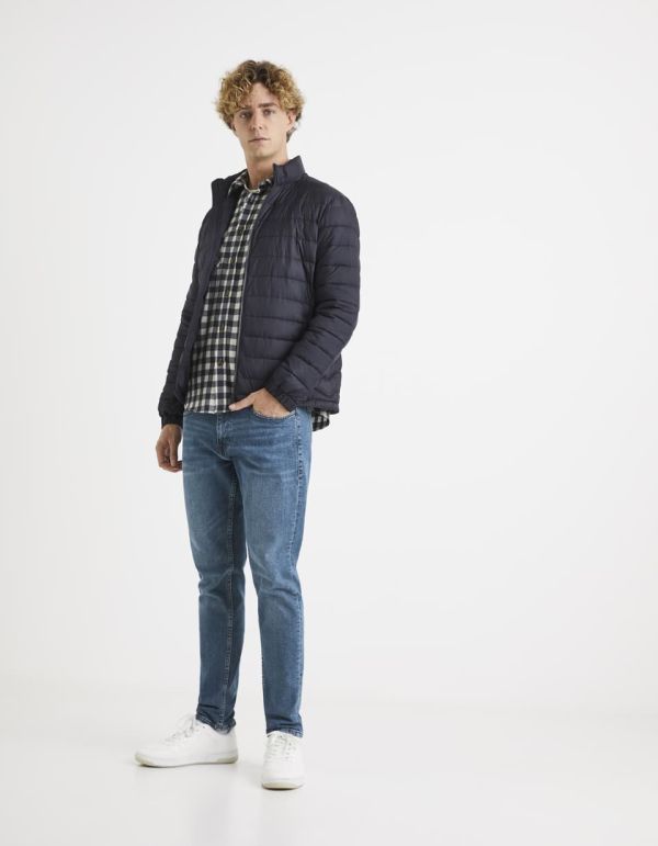 Doudoune light déperlante col montant