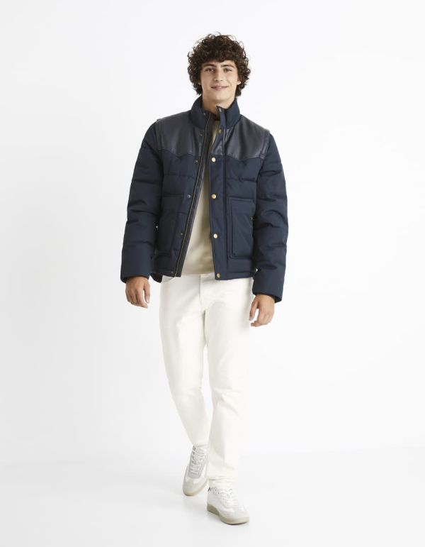 Doudoune manches amovibles - marine