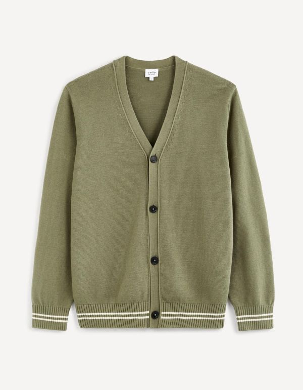 Gilet à bouton100% coton