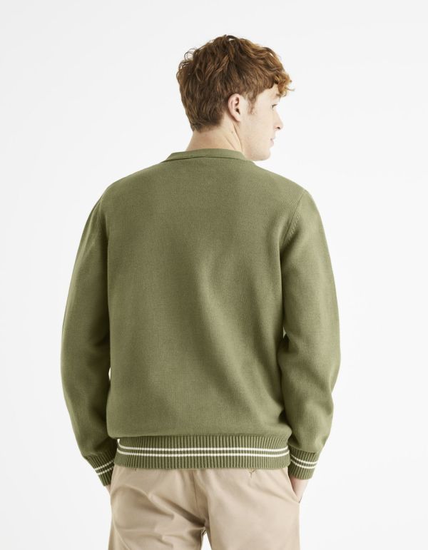 Gilet à bouton100% coton