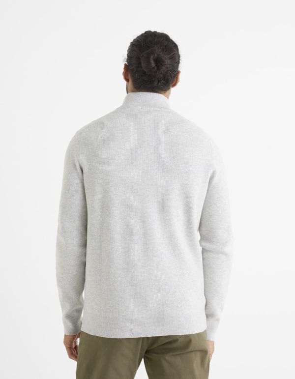 Gilet zippé coton mélangé