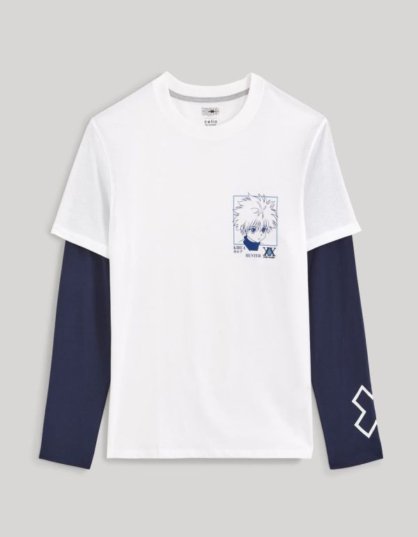 Hunter x Hunter - T-shirt à manches longues bleues