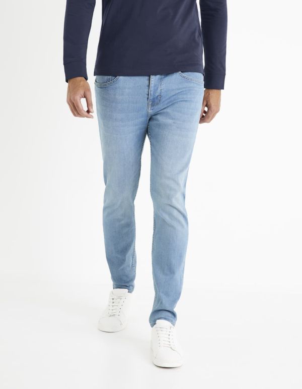 Jean slim C25 powerflex - bleu bleached