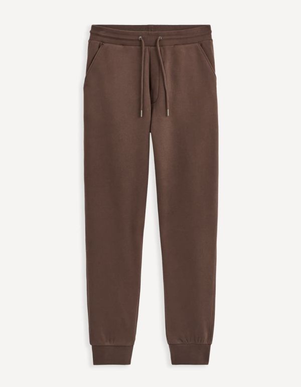 Jogging en molleton - marron