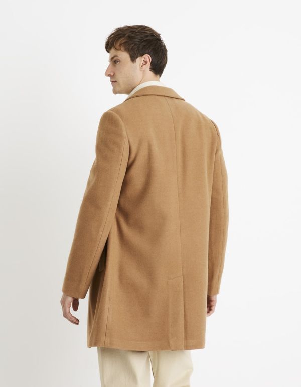 Manteau en maille - camel
